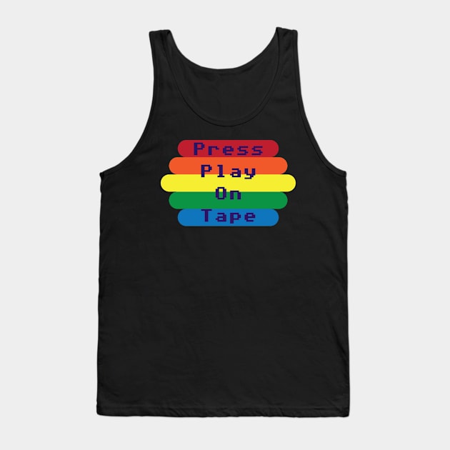 Press Play On Tape Tank Top by SkelBunny